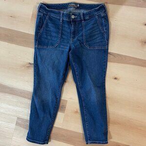 Torrid Crop Boyfriend Vintage Stretch Mid-rise Jeans Size 10 Vintage Relaxed